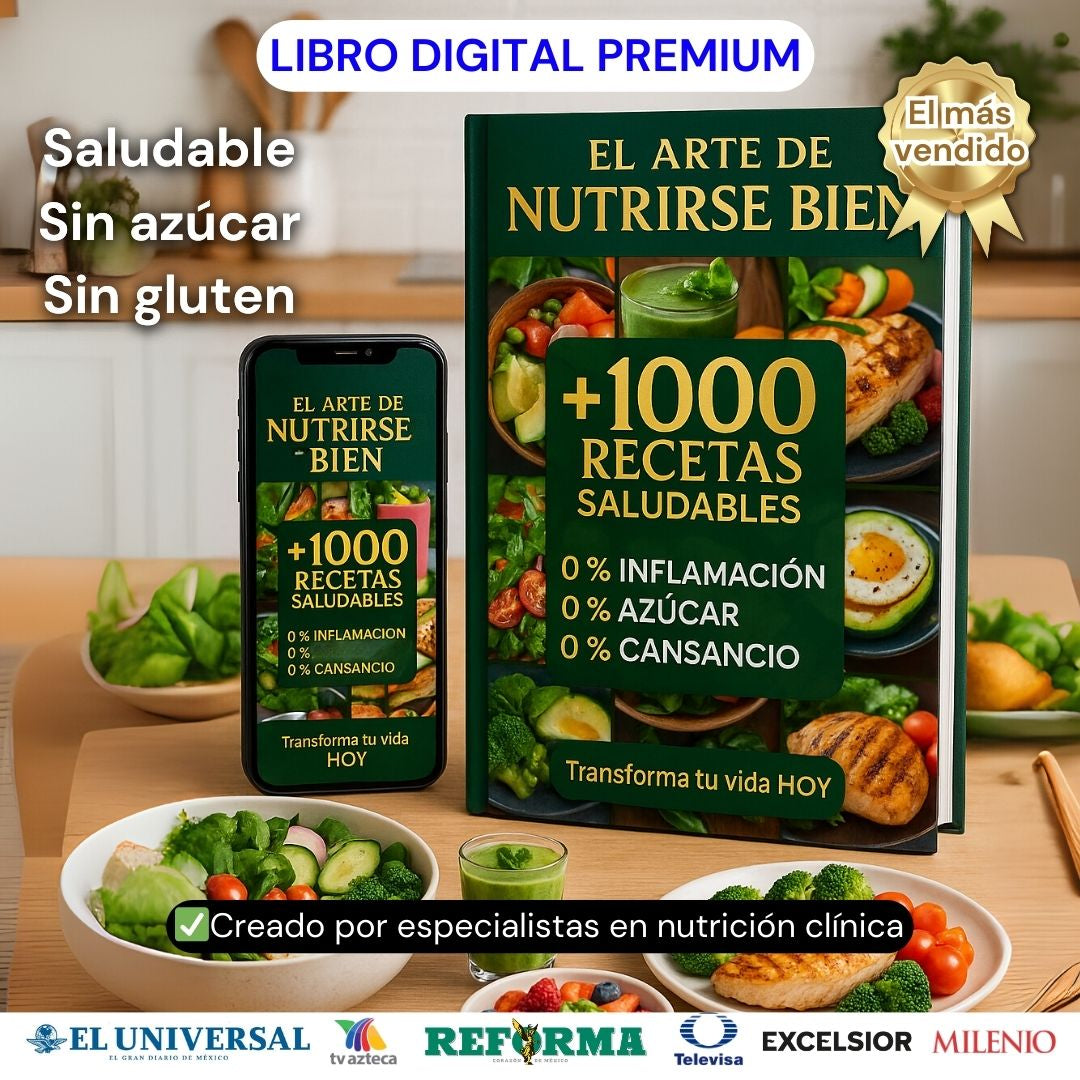 +1000 RECETAS SALUDABLES EXCLUSIVAS + 20 REGALOS PREMIUM🎁