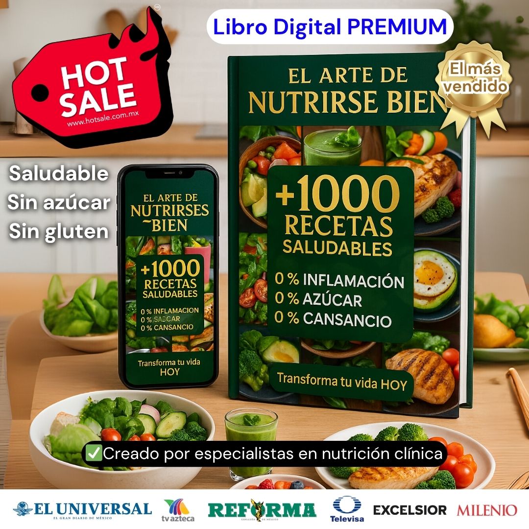 +1000 RECETAS SALUDABLES EXCLUSIVAS + 20 REGALOS PREMIUM🎁