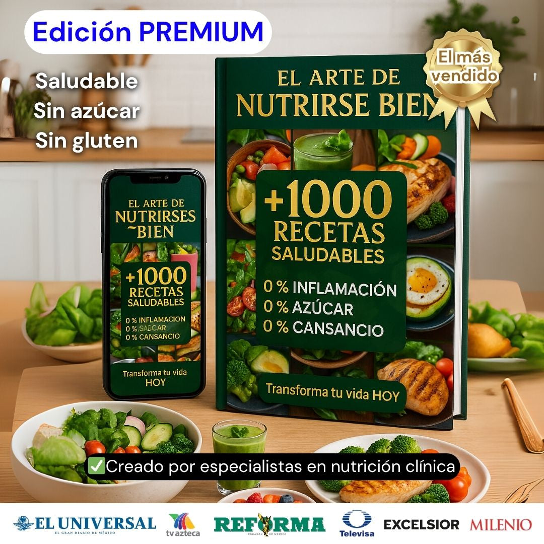 +1000 RECETAS SALUDABLES EXCLUSIVAS + 20 REGALOS PREMIUM🎁